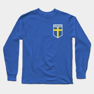 Sweden Flag Emblem Long Sleeve T-Shirt